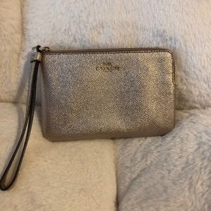 Coach corner zip wristlet